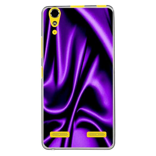 Coque Souple Pour Lenovo K3 Avec Impression Motifs Soie Drapée Mauve