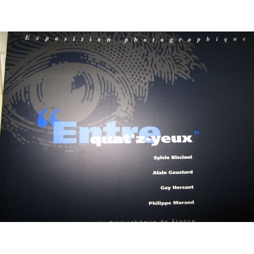 Regards Sur La Bibliothèque De France, "Entre Quatz-Yeux" : Sylvie Biscioni-Alain Goustard-Guy Hersant-Philippe Morand. 24 Pages. 1993 