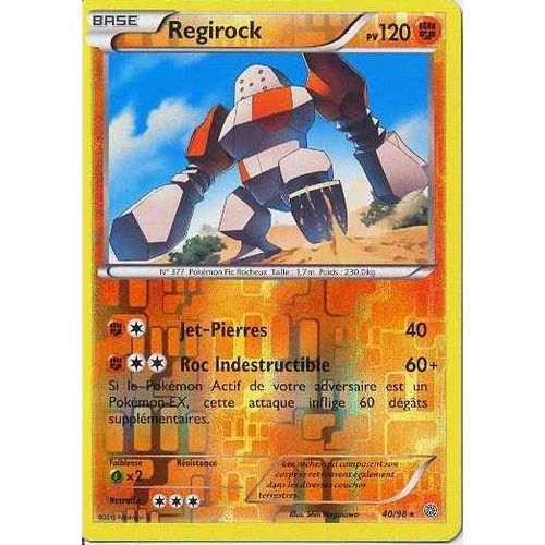 Carte Pokémon Regirock 40/98 Holo Reverse Antiques