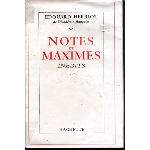 Notes Et Maximes