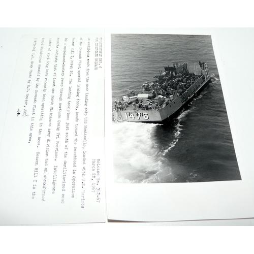 Landing Craft Utility N°1476 Uss Monticello,Photo Us Navy Viêt-Nam Mars 1967