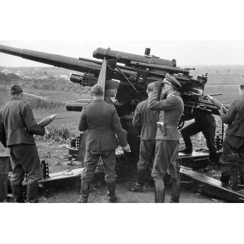 Ww2 - Canon Dca Allemand De 88 Mm En 1944
