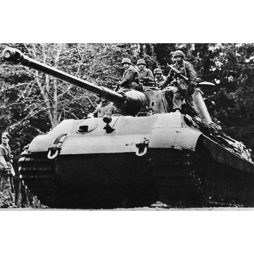 Ww2 - Char Allemand Tigre Ii Ou Tigre Royal Sur Le Front Du Rhin