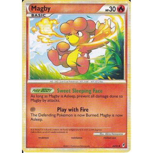 Carte Pokemon - Magby - 46/95 - Call Of Legends ( Appel Des Legendes ) - Carte Anglaise -