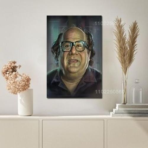 Affiche d¿¿corative en toile Danny Devito,mpression murale Poster pour salon chambre ¿¿ coucher d¿¿cor sans cadre(90*130cm)