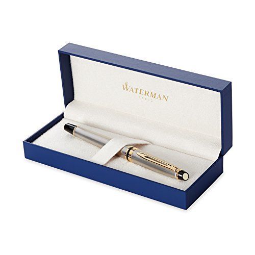 Waterman Expert Stylo Plume À Pointe Fine Attributs Dorés Acier