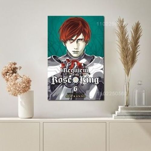 Affiche en toile Manga requiem du roi rose p,mpression murale Poster pour salon chambre ¿¿ coucher d¿¿cor sans cadre(80*120cm)