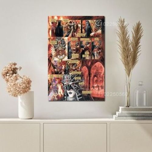 Affiche en toile Manga requiem du roi rose p,mpression murale Poster pour salon chambre ¿¿ coucher d¿¿cor sans cadre(80*120cm)