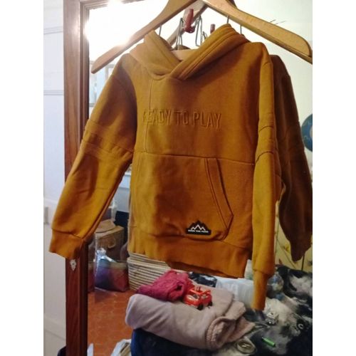 Sweat À Capuche Marron 6 Ans Tape À L ?Il.