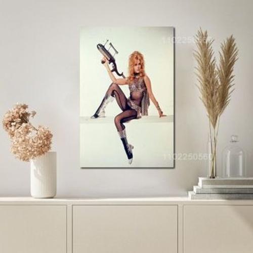 Barbarella film toile affiche peinture d¿¿cor,mpression murale Poster pour salon chambre ¿¿ coucher d¿¿cor sans cadre(80*120cm)