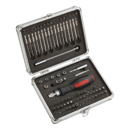 Coffret de vissage 92 pièces avec embouts de sécurité