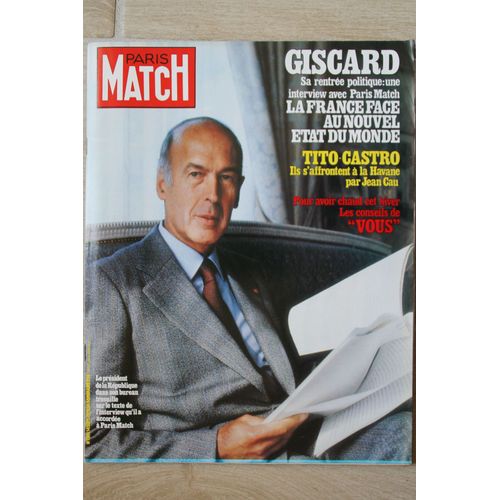 Paris Match   N° 1581 : Giscard Tito - Castro Belfast Ursula Andress Omar Sharif Vietnam  Boat People