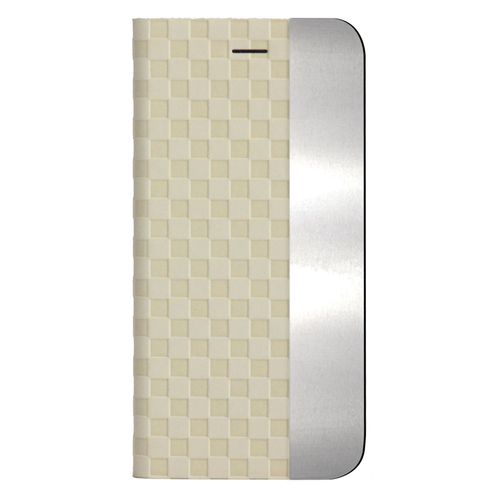 Yal Etui Bi-Matiere Alu Et Pu Blanc Pour Apple Iphone 6/6s