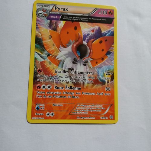 Carte Pokémon Pyrax 18/98 Rare Pv110 Origines Antiques