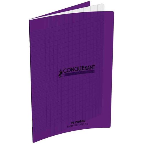 Conquérant Sept Lot De 2 Cahiers 240 X 320 Mm, Séyès, 96 Pages Violet
