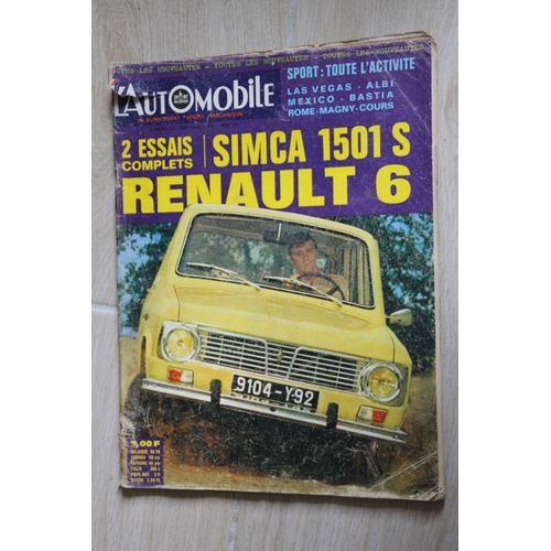 L Automobile N° 271 Simca 1501 S - Renault 6