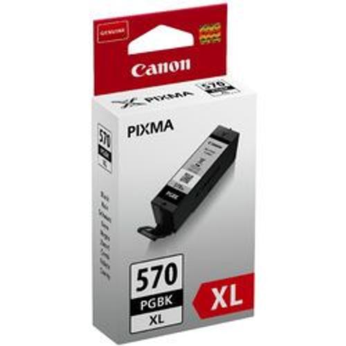Canon PGI-570PGBK XL - 22 ml - à rendement élevé - noir - originale - réservoir d'encre - pour PIXMA TS5051, TS5053, TS5055, TS6050, TS6051, TS6052, TS8051, TS8052, TS9050, TS9055