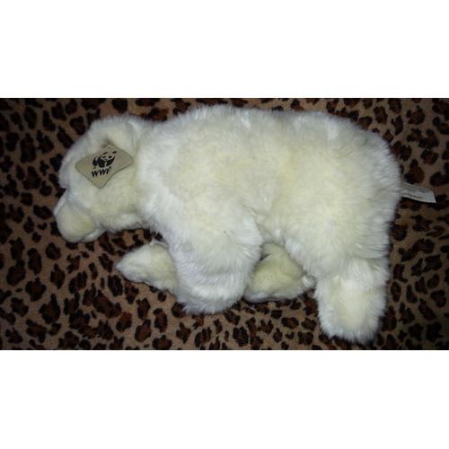 Doudou Peluche Ours Polaire Bebe Wwf Oko Blanc Creme Rakuten