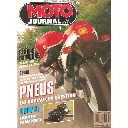 Moto Journal 863 Bmw 1000 K1 , Honda Cr 80 , Suzuki Rm 80 Xk , Yamaha Yz 80 Alain Prieur