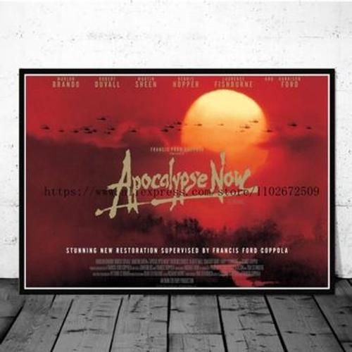 Affiche sur toile Apocalypse now classic nosta,mpression murale Poster pour salon chambre ¿¿ coucher d¿¿cor sans cadre(90*130cm)