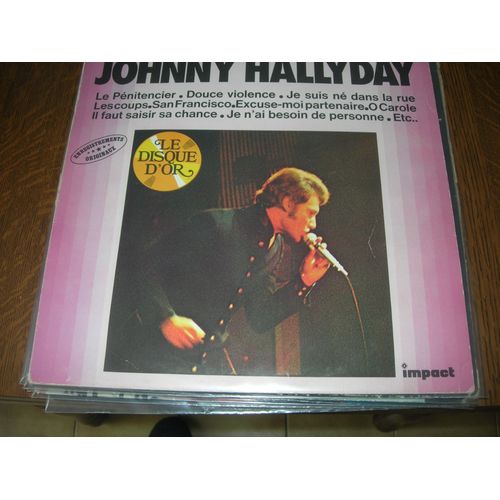33 Tours Johnny Hallyday Disque  D Or
