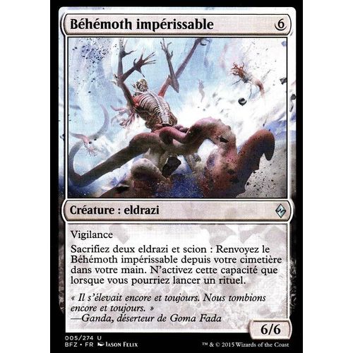 Béhémoth Impérissable - La Bataille De Zendikar Vf - U - 5/274