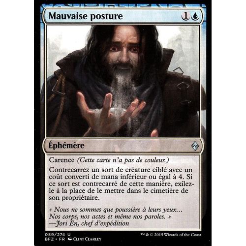 Mauvaise Posture - La Bataille De Zendikar Vf - U - 59/274