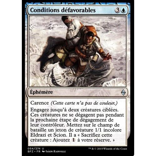 Conditions Défavorables - La Bataille De Zendikar Vf - U - 54/274