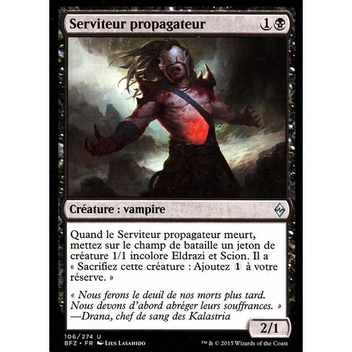 Serviteur Propagateur - La Bataille De Zendikar Vf - U - 106/274