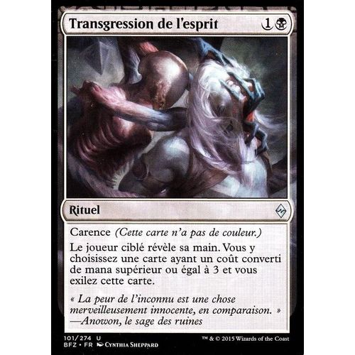Transgression De L'esprit - La Bataille De Zendikar Vf - U - 101/274