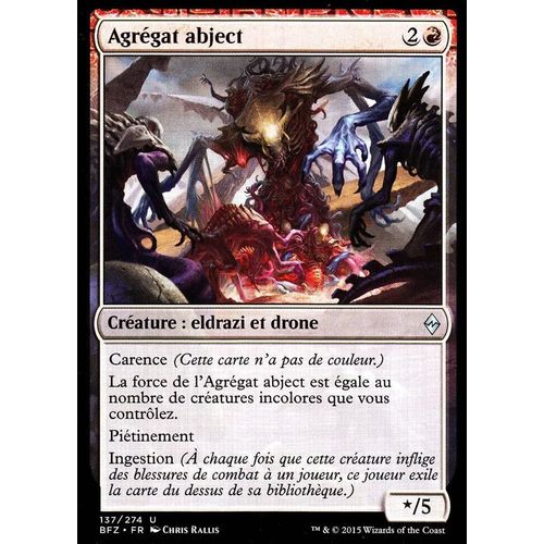 Agrégat Abject - La Bataille De Zendikar Vf - U - 137/274