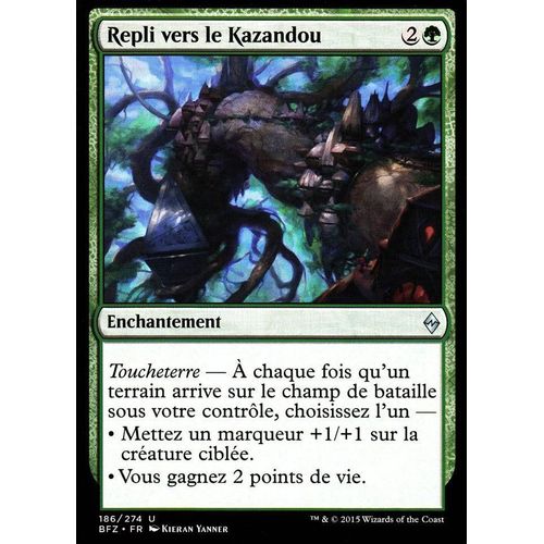 Repli Vers Le Kazandou - La Bataille De Zendikar Vf - U - 186/274