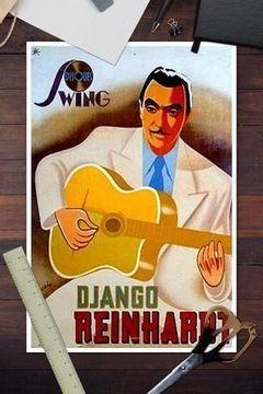 Affiche en toile Django Reinhardt affiche de peinture,mpress... - 4