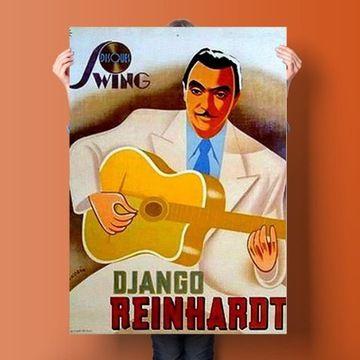 Affiche en toile Django Reinhardt affiche de peinture,mpress... - 5