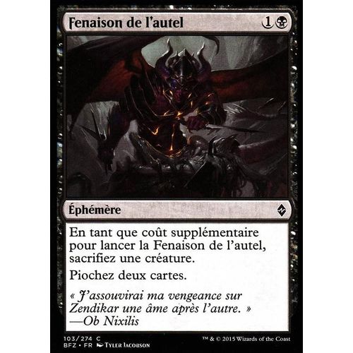Fenaison De L'autel - La Bataille De Zendikar Vf - C - 103/274