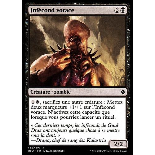 Infécond Vorace - La Bataille De Zendikar Vf - C - 125/274