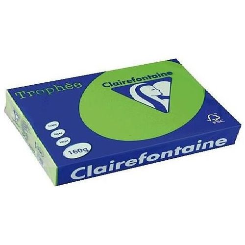 Clairefontaine Lot de 4 Ramettes 250 Feuilles Papier 160g A4 210x297 mm Certifié FSC  vert menthe