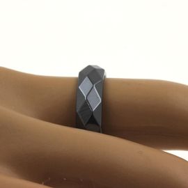 Bague Alliance Anneau Hématite Noire Facettée Mm Rakuten