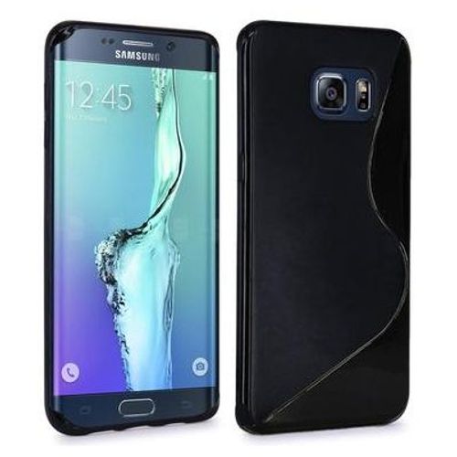 Coque Samsung Galaxy S6 Edge + Silicone Noire