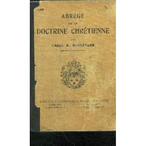 Abrege De La Doctrine Chretienne - 5è Edition - Cours Moyen