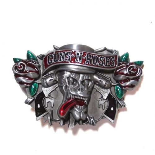 Boucle De Ceinture Guns N Roses Gris Pour Homme Neuf