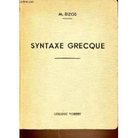 Syntaxe Grecque.