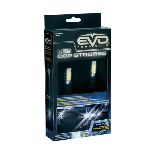 Ampoule Strobe Led Pro Blanc 5 Fonctions - Kit Pace Car