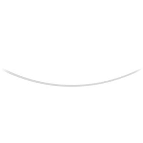 Collier Fil Nylon Fermoir Argent 42cm