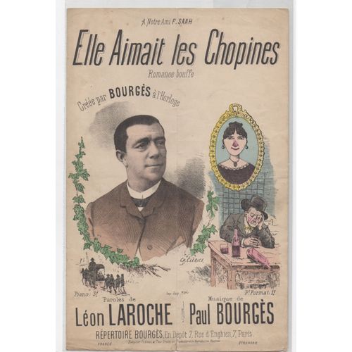 Elle Aimait Les Chopines - Partition De Paul Bourgès