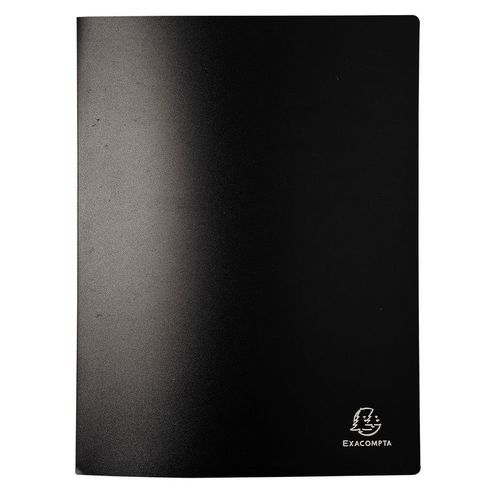 Exacompta Lot De 3 Protège-Documents A4 Polypro 20 Pochettes 40 Vues Noir