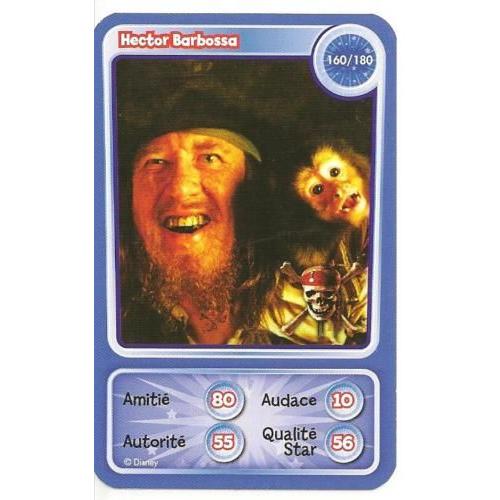 Carte Disney Auchan (Pixar) 160/180 "Hector Barbossa" (Pirates Des Caraïbes)