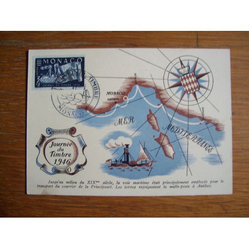 Carte Monaco  1946