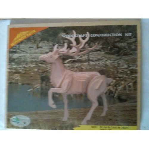 Kit De Construction En Bois Cerf M031 Woodcraft Construction Kit Plum Blossom Deer 