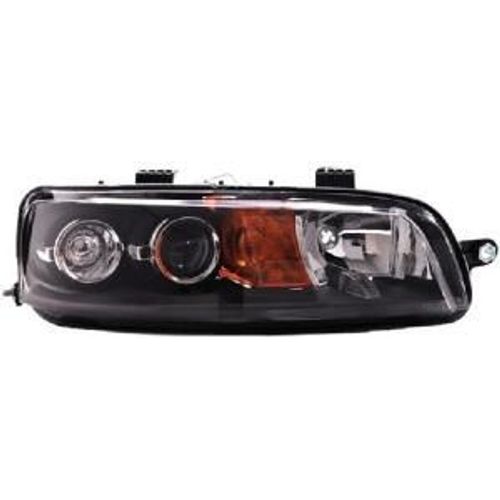 Phare Optique Avant Droit Pour Fiat Punto Ii Phase 1, 2001-2003, H1+H1+H3, Électrique, Fond Noir